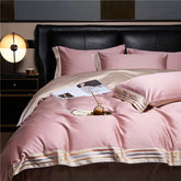 Embroidered Edge Egyptian Cotton Duvet Cover Set | Yedwo